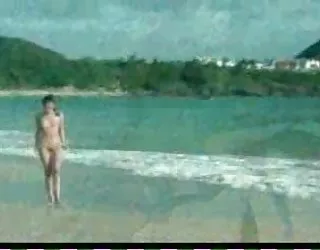 Shu qi nu sur la plage potno francais